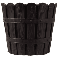 Цветочный горшок VIOLET HOUSE 1047 BAMBOO BLACK д/цветов с дренажом 5 л (1047 BAMBOO BLACK д/цветов с дренажом 5 л)