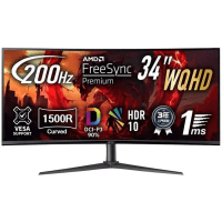 Монитор TFT ACER 34" XZ340CURX2bmiipphx (UM.CX0EE.205) 21:9 VA Curved WQHD 200Hz 2*HDMI 2*DP HAS MM