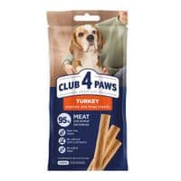 Лакомство для собак Club 4 Paws мясная палочка с индейкой для средних и крупных пород 3х20 г (4820269145047)