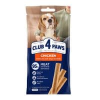 Лакомство для собак Club 4 Paws мясная палочка с курицей для средних и больших пород 3х20 г (4820269145030)
