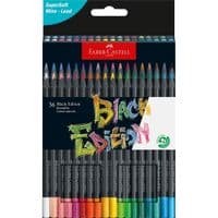 Карандаши цветные Faber-Castell Black Edition colour pencils 36 цветов трехгранное черное дерево, 116436 (31215)
