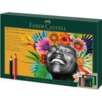 Карандаши цветные Faber-Castell POLYCHROMOS 40 цветов с аксессуарами, 210054 (32670)