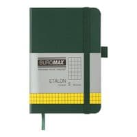 Книга записна Buromax ETALON 95 х 140 мм, 96 аркушів, клітинка, зелений (BM.296160-04)