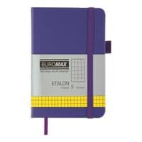 Книга записна Buromax ETALON 95 х 140 мм, 96 аркушів, клітинка, фіолетовий (BM.296160-07)