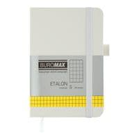 Книга записна Buromax ETALON 95 х 140 мм, 96 аркушів, клітинка, білий (BM.296160-12)