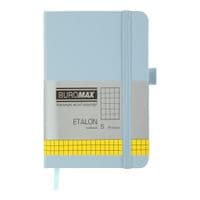 Книга записна Buromax ETALON 95 х 140 мм, 96 аркушів, клітинка, блакитний (BM.296160-14)