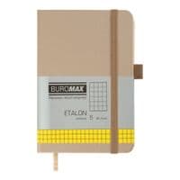 Книга записна Buromax ETALON 95 х 140 мм, 96 аркушів, клітинка, золотий (BM.296160-23)