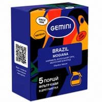 Кофе Gemini Brazil Mogiana молотый в дрип-пакете 5х10 г (gm.32618)