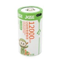 Акумулятор JGSE AA / D Lithium, 1.5V 12000mWh, Type-C 5V, 32*61mm
