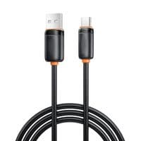 Дата кабель USB 2.0 AM to USB-C 1.0m 3A black XO (XO-CB-300UC-BK)