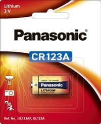 Батарейка Panasonic литиевая CR123 блистер, 1 шт.