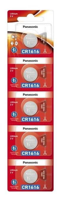 Батарейка Panasonic литиевая CR1616 блистер, 5 шт.