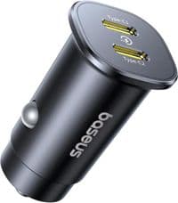 Автом. зарядний пристрій Baseus C+U 30W (C00072300123-01) чорний