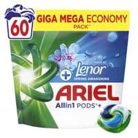 Капсули для прання Ariel Pods+ All-in-1 Touch of Lenor Пробудження весни 60 шт. (8006530203593)