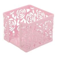 Підставка-куб для листів і паперів Buromax ROSE, PASTEL, металевий, рожевий (BM.6217-10)