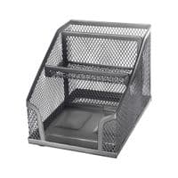 Підставка для дрібниць Buromax 152 x 102 x 103 мм, металева, срібна (BM.6245-24)