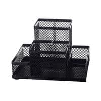 Підставка для дрібниць Buromax 154 x 103 x 100 мм, металева, чорна (BM.6246-01)
