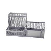 Підставка для дрібниць Buromax 200 x 100 x 100 мм, металева, срібна (BM.6247-24)