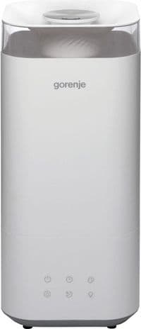 Зволожувач повітря Gorenje H50W 5 л, 20 м2, ультразвуковий, верхня затока, LED дисплей, автовідключення, аромакапсула, холодна пара, білий