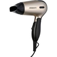 Фен ARDESTO Gemini HD-503T дорожный, 1200 Вт, складная ручка, 2 скорости, 2 темпера. режимы, золотисто-черный