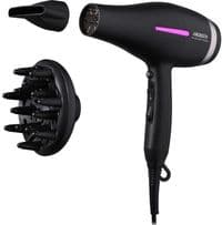 Фен ARDESTO Violet PRO HD-Y223PRO, 1850-2200Вт, 2 скорости, 3 темп. режима, диффузор, черный