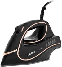 Праска ARDESTO IR-B2235, 2400Вт, 450мл, паровий удар-120гр, керам. підошва, чорно-золотий