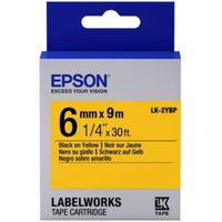 Стрічка для принтера етикеток EPSON LK2YBP (C53S652002)