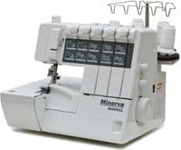 Коверлок MINERVA M4000CL, 120Вт, 20 оп., (5, 4, 3, 2-х ниточные швы), белый