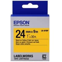 Картридж зі стрічкою Epson LK6YBP принтерів LW-700 Pastel Blk/Yell 24mm/9m
