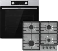 Комплект Gorenje (духовка электрическая BO6737E02XK+варочная поверхность газовая G642ABX), 743550, нерж.