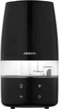 Увлажнитель воздуха ARDESTO USH-H-4B ультразвуковой, 30м2, 4л, 280мл/ч, электр. управление, пульт ДУ, верх. залив воды, дисплей, черный