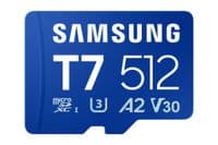 Карта памяти SAMSUNG MICRO SDXC T7 512GB, U3, V30, A2 до 170 Мб/с