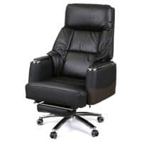 Офисное кресло Аклас Осаул, Кожа LC-A Black/PU Black (00174390)