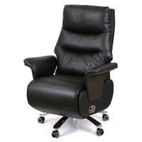 Офисное кресло Аклас Атаман, с электроприводом, Кожа LC-A Black/PU Black (00174391)