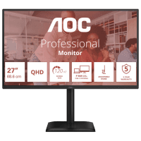Монитор TFT AOC 27" Q27E4CV IPS QHD 120Hz HDMI DP USB-C RJ-45 Pivot USB MM