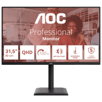 Монитор TFT AOC 31.5" Q32E4U IPS QHD 100Hz 2*HDMI DP Pivot USB MM Black