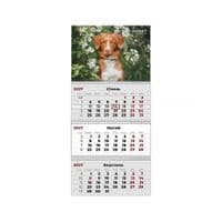 Календарь Axent настенный квартальный 2027 год 3 пр. Dogs 2 (8803-27-11-A)