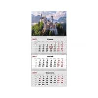 Календарь Axent настенный квартальный 2027 3 пр. Сastles 1 (8803-27-1-A)