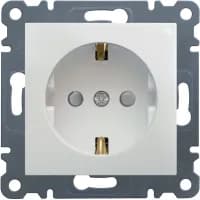 Розетка с з/к с защитой контактов Lumina, белая, 16А/230В