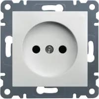Розетка без з/к Lumina, белая, 16А/230В