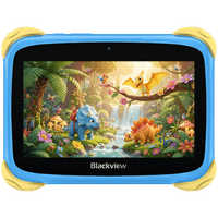 Blackview Link 1 Kids Mini WiFi6 7-дюймовий 1024x600 HD+ 60Hz RK3562 2.0Hz 3GB+32GB 3000mAh Камера 2MP 5MP Стилус Захисне скло Ручка Підставка Android 16 Brave Синій