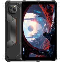Blackview Active 5 Rugged Tab LTE 6 ГБ/128 ГБ 8,68 дюйма WVGA 1340x800 90 Гц Corning Glass 5 T615 Восьмиядерний процесор 1,8 ГГц 13 Мп фронтальна/16 Мп задня камера Акумулятор 6600 мАг швидка зарядка 18 Вт USB Type-C Android 15 NFC режим ПК IP68/IP69K MIL-STD-810H Чорний