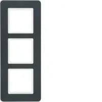 Рамка 3Х пластиковая антрацит, Q.7