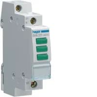 Индикатор тройной LED, 230В, 3 зеленых, 1м Hager SVN221