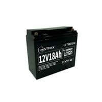 Аккумуляторная батарея LiFePo4 Matrix 12.8V-18Ah 230,4Wh (181*77*166мм)