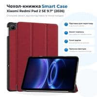 Чохол до планшета BeCover Smart Case Xiaomi Redmi Pad 2 SE 9.7" (2026) Red Wine (715830)