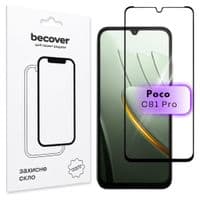 Скло захисне BeCover Poco C81 Pro Black (716115)