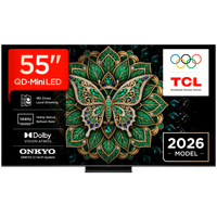 Телевізор TCL 55C6K 55'' 4K QLED Quantum Dot 60Hz/120Hz DLG, Onkyo Sound HDMI 2.1