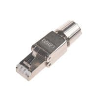 Конектор RJ45 STP кат. 6A, безінструментальний, з гвинтовим зажимом та металевою защіпкою Kingda
