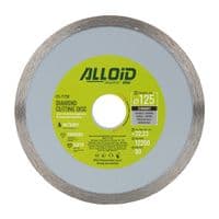 Круг відрізний Alloid алмазний, з суцільною кромкою, 125мм (DS-7125K)